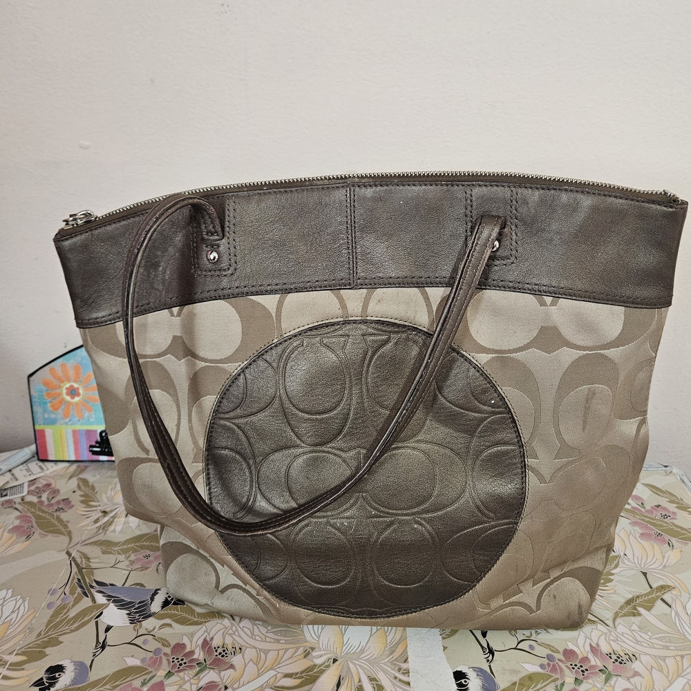 Coach Laura Signature Tote Bag
